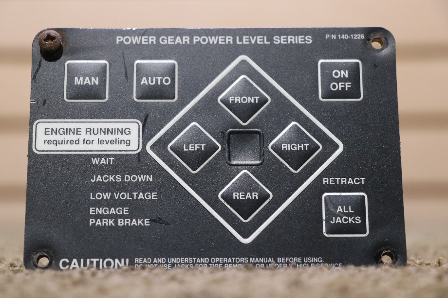 USED POWER GEAR 140-1226 LEVELING CONTROLS TOUCH PAD MOTORHOME PARTS FOR SALE RV Components 