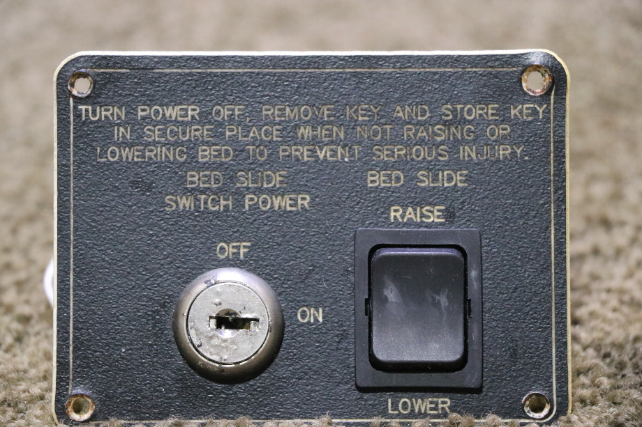 USED BED SLIDE KEY & SWITCH PANEL RV/MOTORHOME PARTS FOR SALE RV Components 
