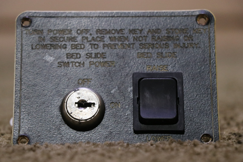 USED BED SLIDE KEY & SWITCH PANEL RV/MOTORHOME PARTS FOR SALE RV Components 