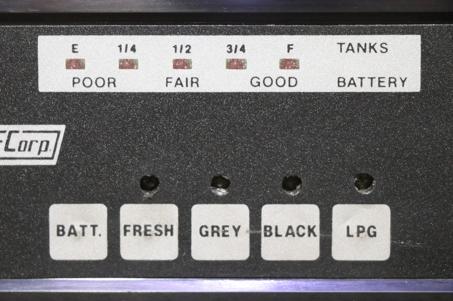 USED NEWMAR CORP TANK LEVEL MONITOR PANEL RV PARTS FOR SALE RV Components 