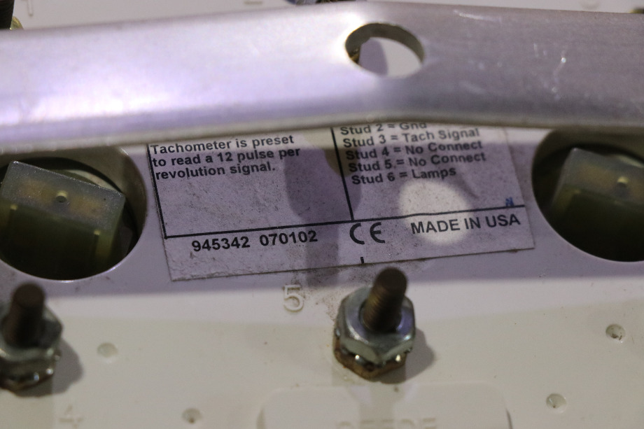 USED TACHOMETER 945342 DASH GAUGE MOTORHOME PARTS FOR SALE RV Components 