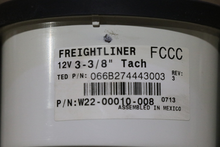 USED W22-00010-008 FREIGHTLINER TACHOMETER DASH GAUGE RV PARTS FOR SALE RV Components 