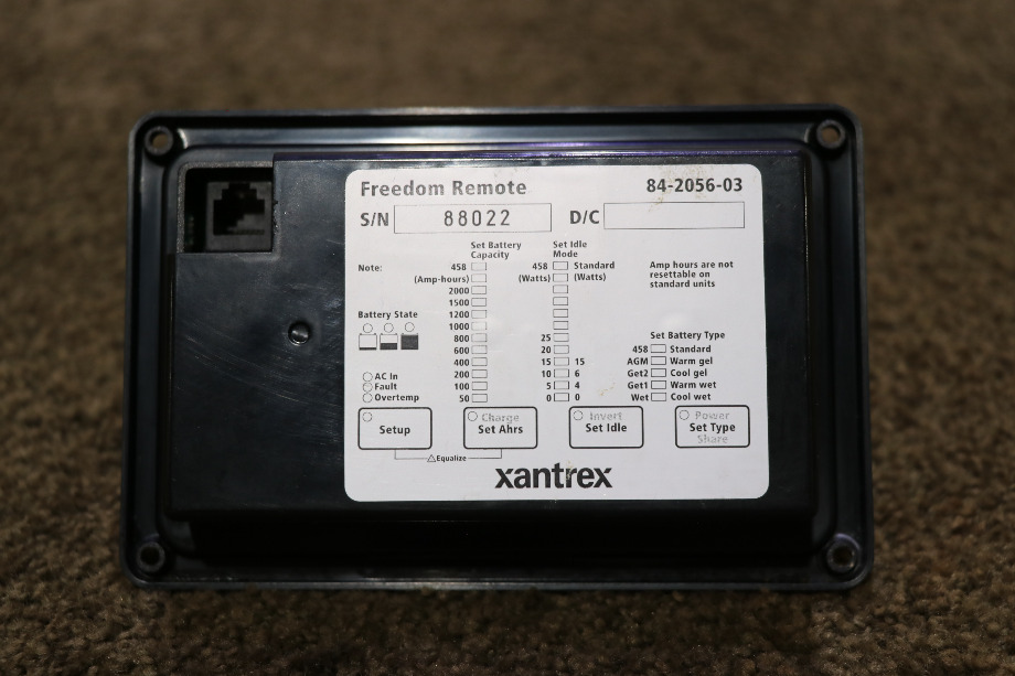 USED RV 84-2056-03 XANTREX FREEEDOM REMOTE PANEL FOR SALE RV Components 
