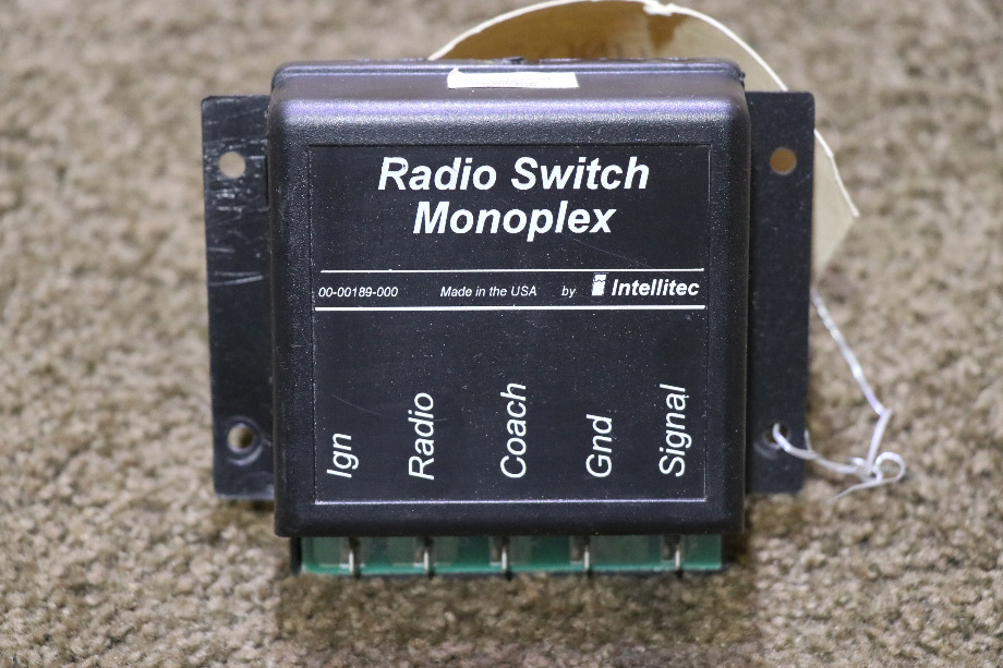 USED MOTORHOME INTELLITEC 00-00189-000 RADIO SWITCH MONOPLEX FOR SALE RV Components 