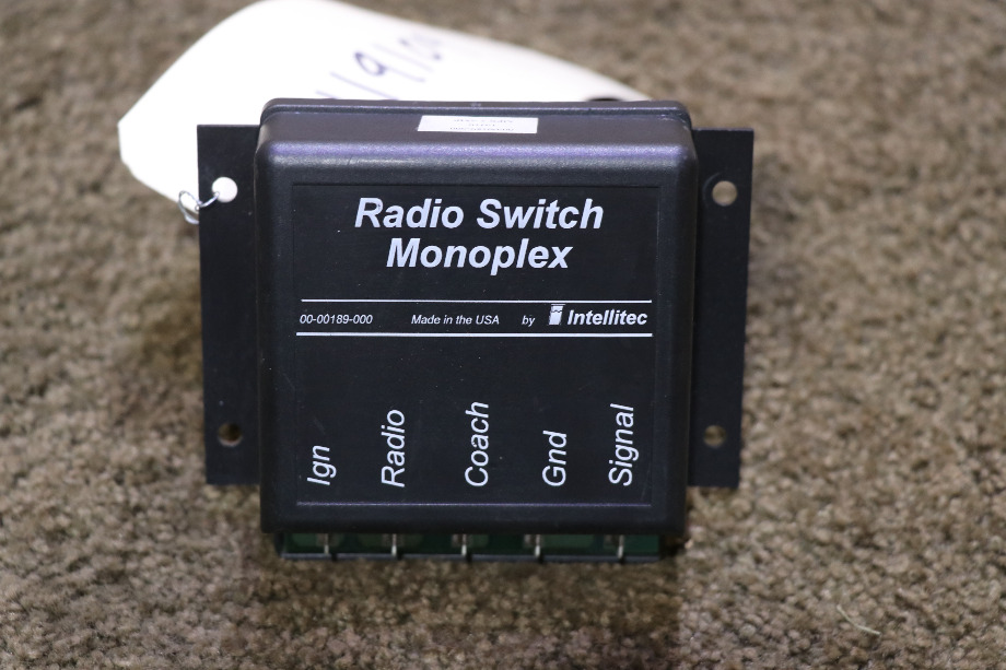 USED RV/MOTORHOME INTELLITEC RADIO SWITCH MONOPLEX 00-00189-000 FOR SALE RV Components 
