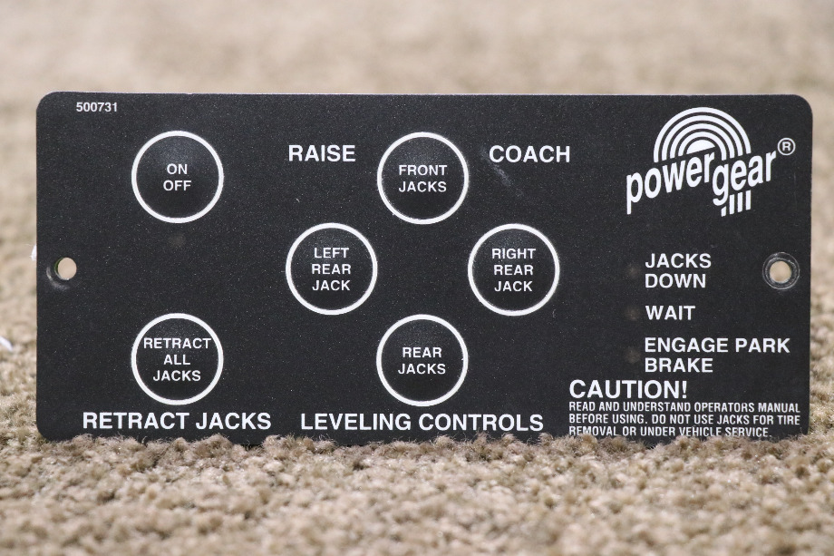 USED RV 500731 POWER GEAR LEVELING CONTROLS TOUCH PAD FOR SALE RV Components 