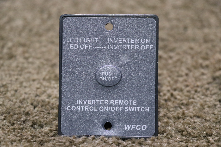 USED MOTORHOME WFCO INVERTER REMOTE CONTROL PANEL FOR SALE RV Components 