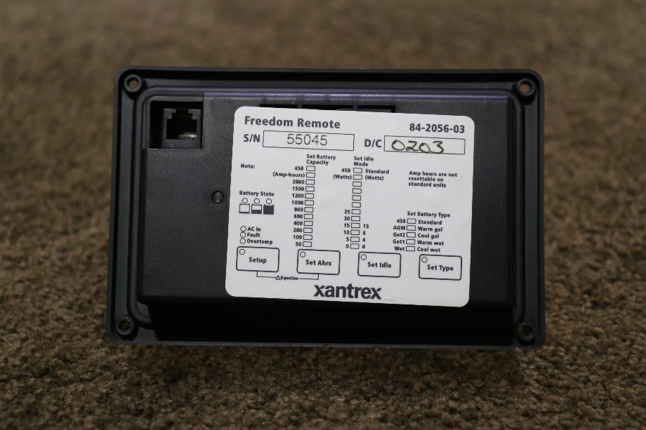USED RV/MOTORHOME XANTREX FREEDOM REMOTE 84-2056-03 FOR SALE RV Components 