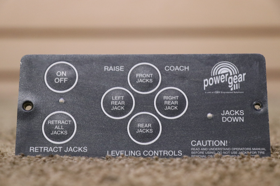 USED MOTORHOME POWER GEAR 500456 LEVELING CONTROLS TOUCH PAD FOR SALE RV Components 