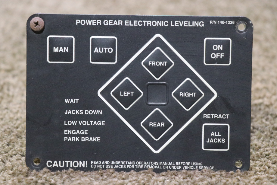 USED MOTORHOME POWER GEAR 140-1226 ELECTRONIC LEVELING TOUCH PAD FOR SALE RV Components 