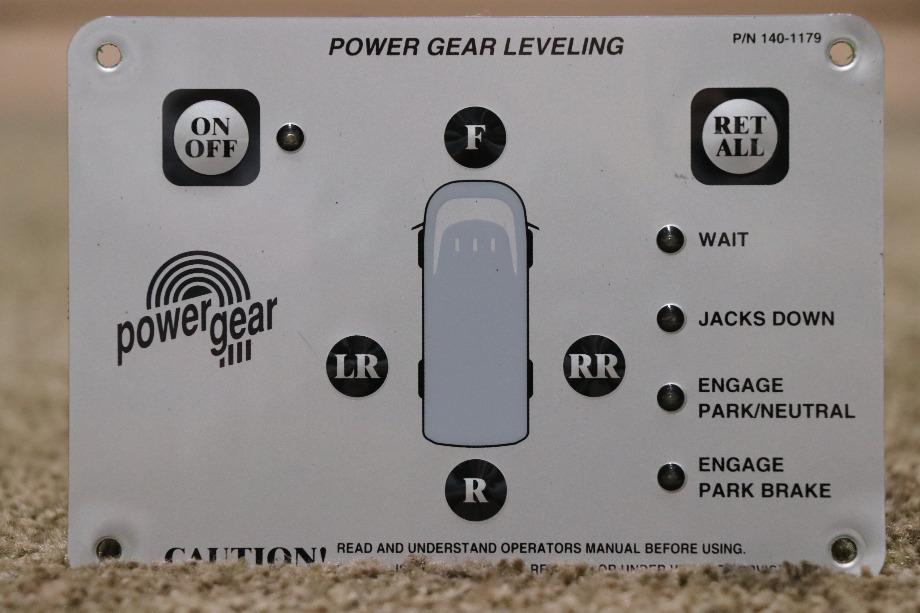 USED POWER GEAR 140-1179 LEVELING TOUCH PAD WITH PIGTAILS MOTORHOME PARTS FOR SALE RV Components 