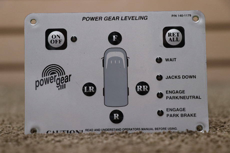 USED POWER GEAR 140-1179 LEVELING TOUCH PAD WITH PIGTAILS MOTORHOME PARTS FOR SALE RV Components 