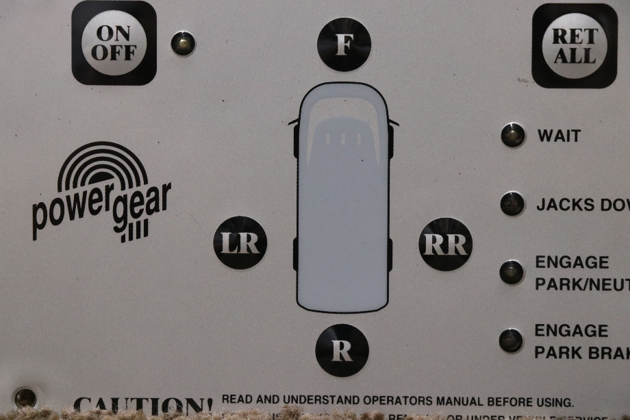 USED POWER GEAR 140-1179 LEVELING TOUCH PAD WITH PIGTAILS MOTORHOME PARTS FOR SALE RV Components 