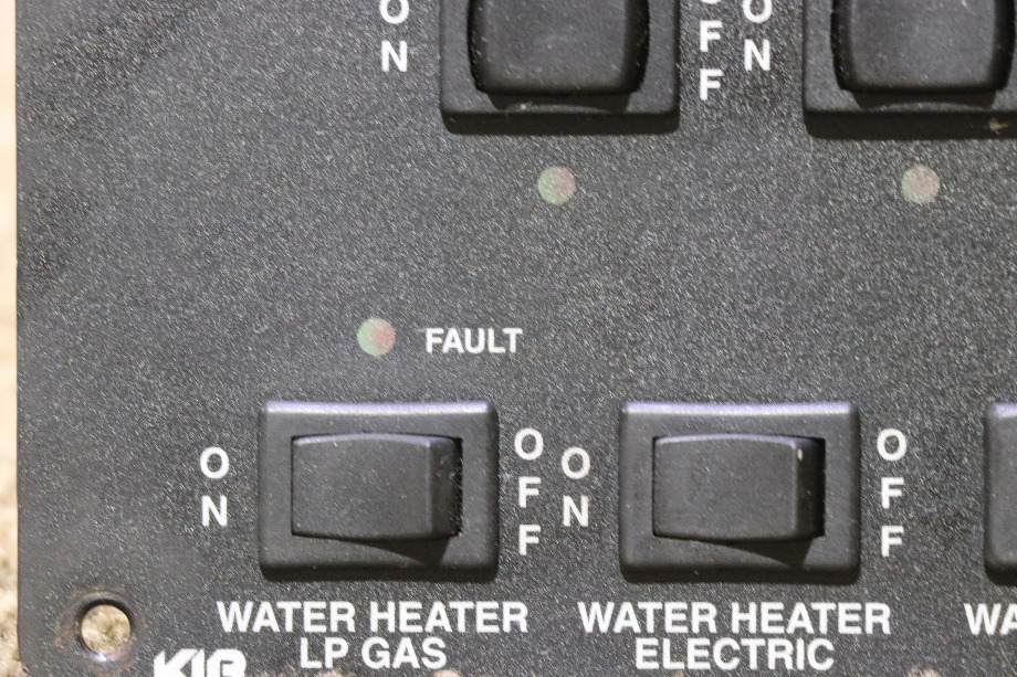 USED F91-0600 KIB BATTERY AND WATER SWITCH PANEL RV PARTS FOR SALE RV Components 