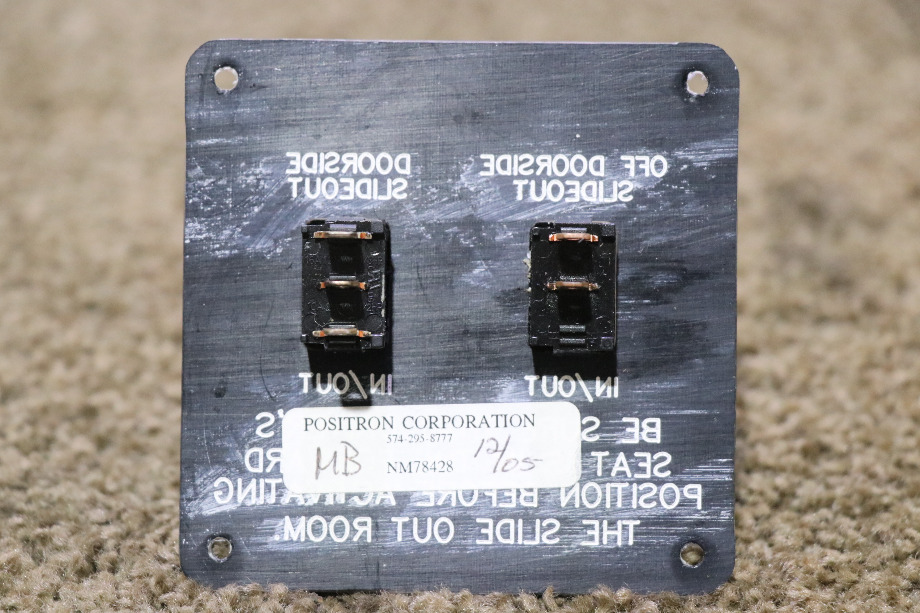USED RV OFF DOORSIDE & DOORSIDE SLIDE OUT SWITCH PANELS FOR SALE RV Components 