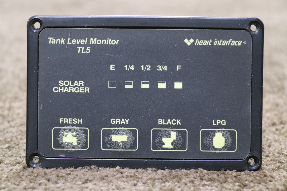 USED HEART 84-2025-02 TANK LEVEL MONITOR TL5 MOTORHOME PARTS FOR SALE RV Components 