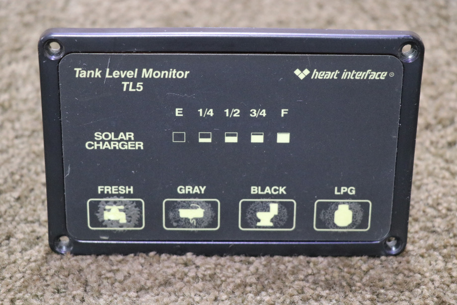 USED HEART 84-2025-02 TANK LEVEL MONITOR TL5 MOTORHOME PARTS FOR SALE RV Components 