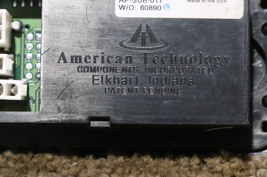 USED RV AP-SUB-017 AMERICAN TECHNOLOGY TEMPERATURE & COMPASS DISPLAY PANEL FOR SALE RV Components 