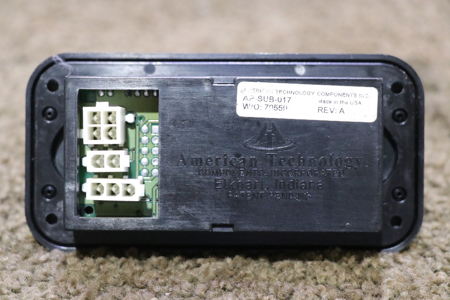 USED MOTORHOME AMERICAN TECHNOLOGY AP-SUB-017 TEMPERATURE & COMPLASS DISPLAY PANEL FOR SALE RV Components 