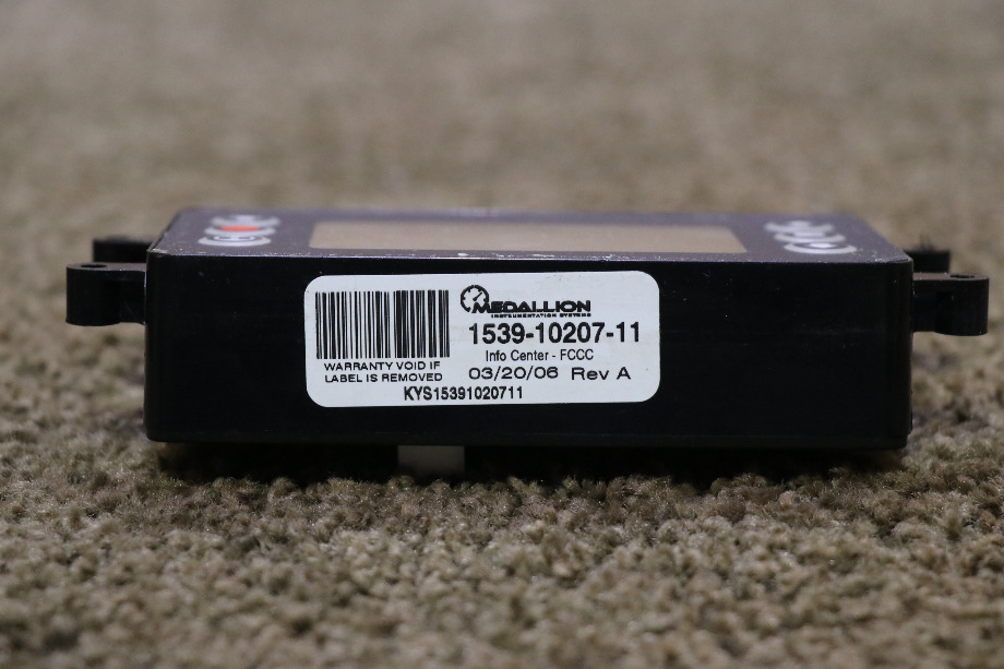 USED MEDALLION 1539-10207-01 DASH DISPLAY PANEL MOTORHOME PARTS FOR SALE RV Components 