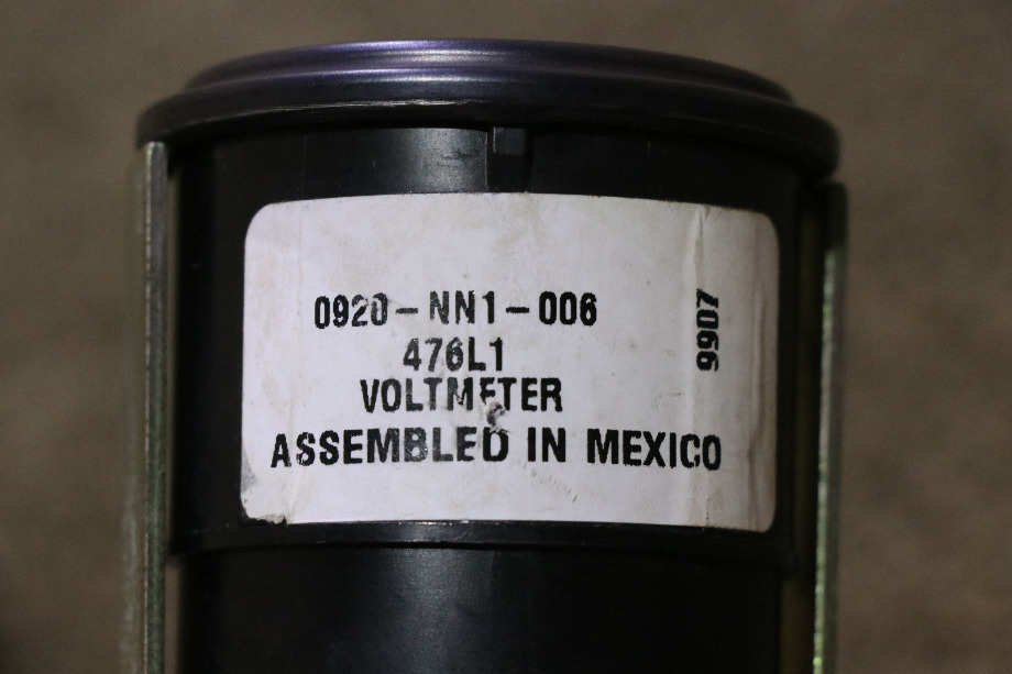 USED MOTORHOME VOLT 0920-NN1-006 DASH GAUGE FOR SALE RV Components 
