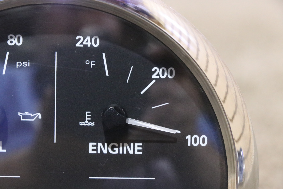 USED MOTORHOME FREIGHTLINER 4 IN 1 W22-00013-002 OIL / ENGINE / FRONT / REAR DASH GAUGE FOR SALE RV Components 