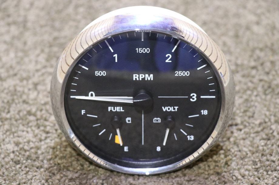 USED RV/MOTORHOME FREIGHTLINER 3 IN 1 TACH / FUEL / VOLT DASH GAUGE W22-00012-002 FOR SALE RV Components 