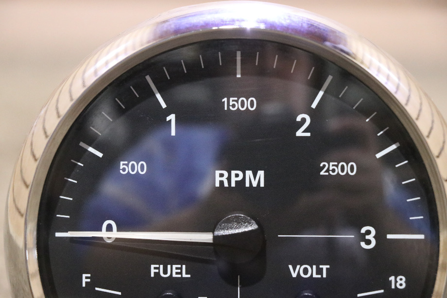 USED RV/MOTORHOME FREIGHTLINER 3 IN 1 TACH / FUEL / VOLT DASH GAUGE W22-00012-002 FOR SALE RV Components 