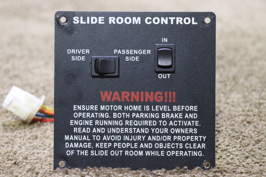 USED MOTORHOME SLIDE ROOM CONTROL 2 SWITCH PANEL FOR SALE RV Components 