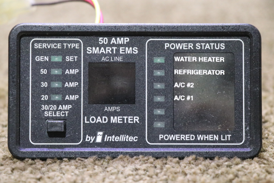 USED RV 00-00903-150 INTELLLITEC 50 AMP SMART EMS DISPLAY PANEL FOR SALE RV Components 