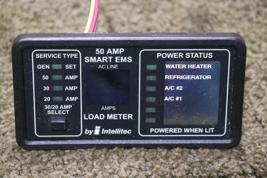 USED RV 00-00903-150 INTELLLITEC 50 AMP SMART EMS DISPLAY PANEL FOR SALE RV Components 
