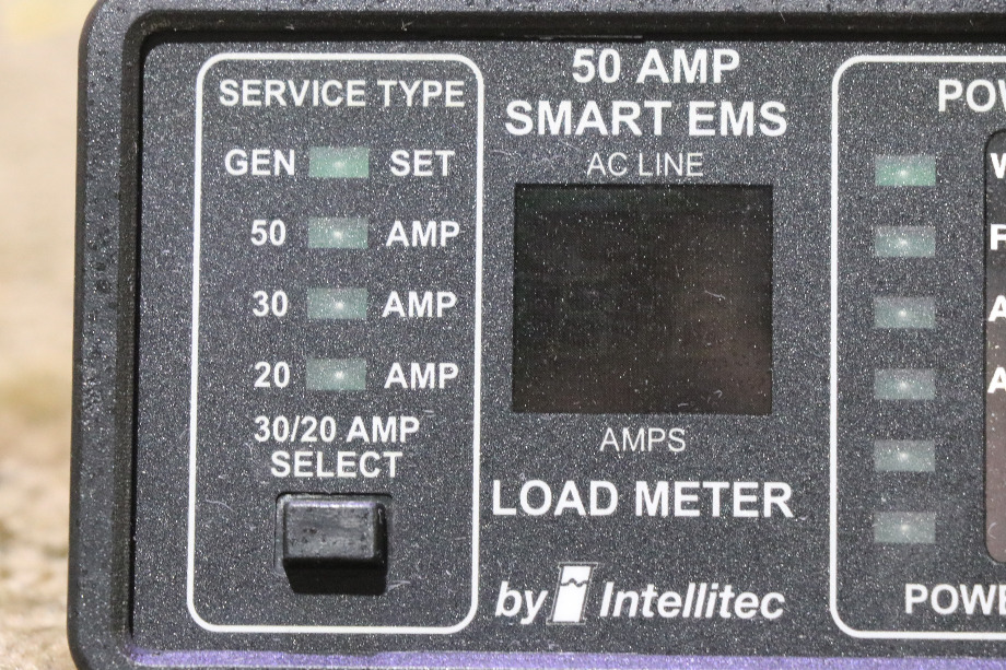 USED RV 00-00903-150 INTELLLITEC 50 AMP SMART EMS DISPLAY PANEL FOR SALE RV Components 