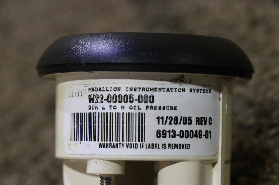 USED RV/MOTORHOME FREIGHTLINER OIL DASH GAUGE W22-00005-000 FOR SALE RV Components 