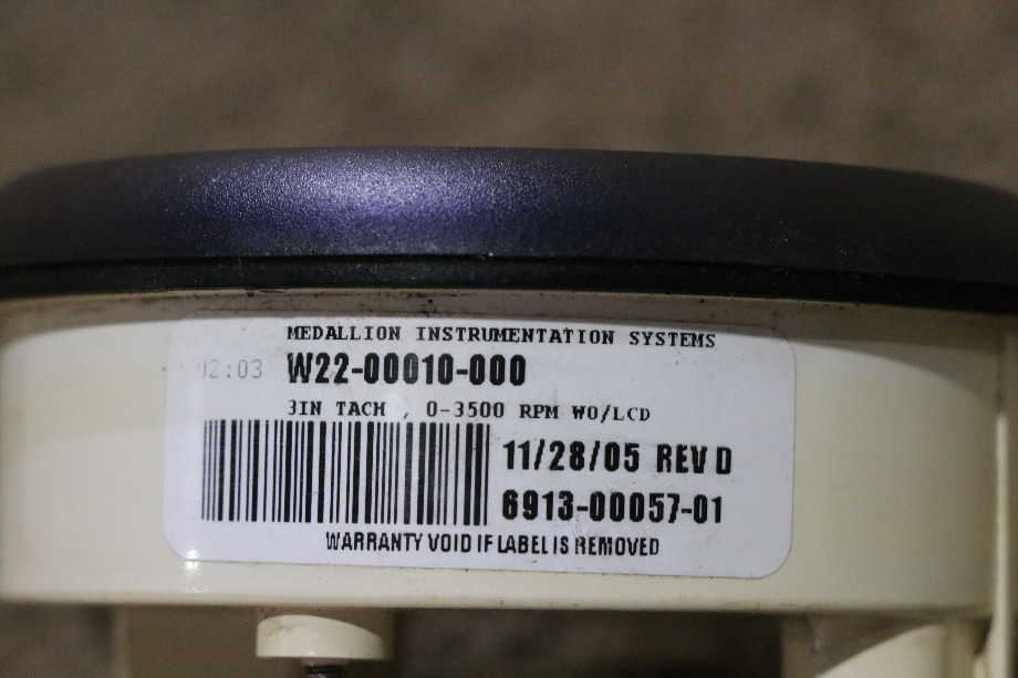 USED FREIGHTLINER W22-00010-000 TACHOMETER DASH GAUGE MOTORHOME PARTS FOR SALE RV Components 
