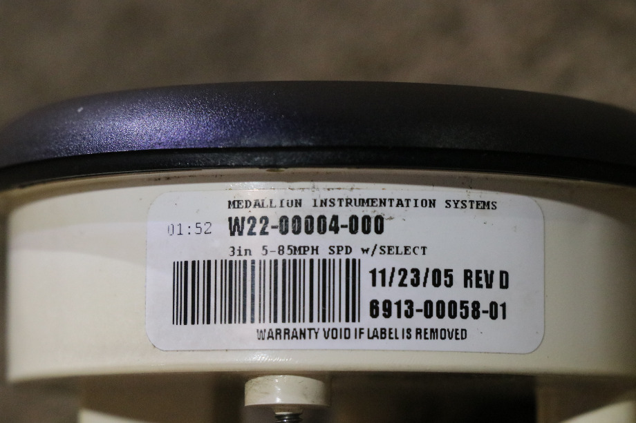 USED FREIGHTLINER SPEEDOMETER DASH GAUGE W22-00004-000 RV/MOTORHOME PARTS FOR SALE RV Components 