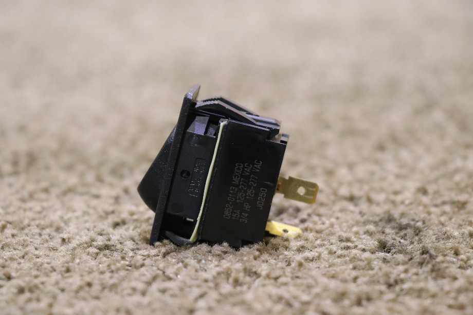 USED RV 0852-0113 BLACK ROCKER SWITCH FOR SALE RV Components 