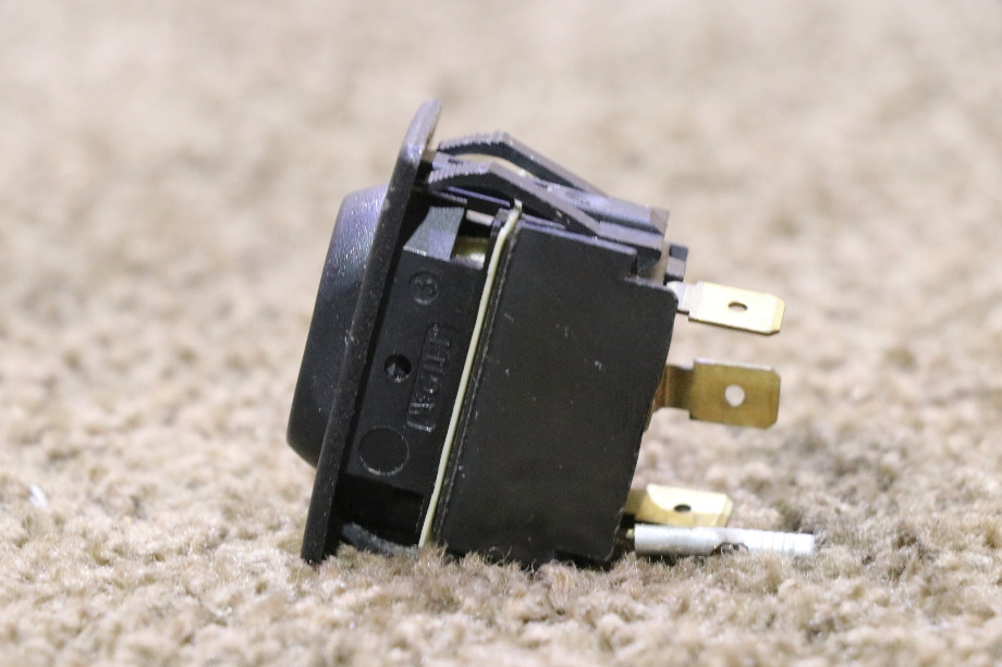 USED MOTORHOME BLACK 0852-0193 ROCKER SWITCH FOR SALE RV Components 