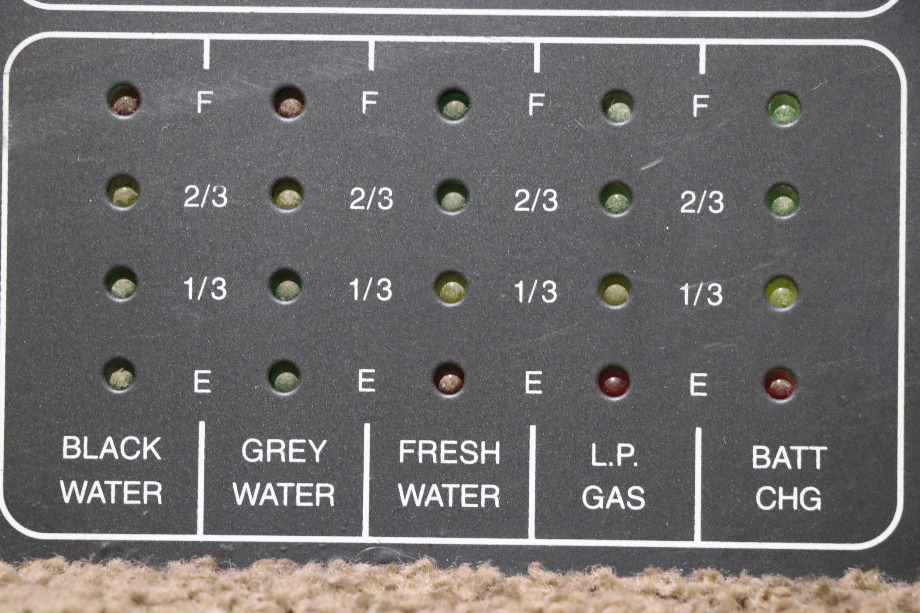 USED RV/MOTORHOME TANK MONITOR PANEL LA1049 FOR SALE RV Components 