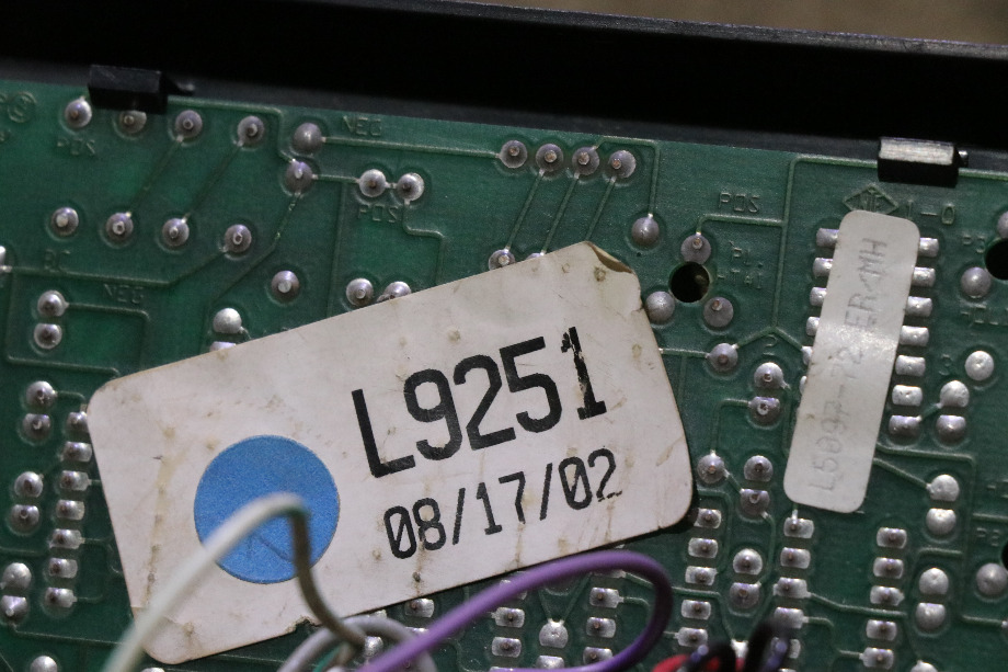 USED TANK MONITOR PANEL L9251 RV/MOTORHOME PARTS FOR SALE RV Components 