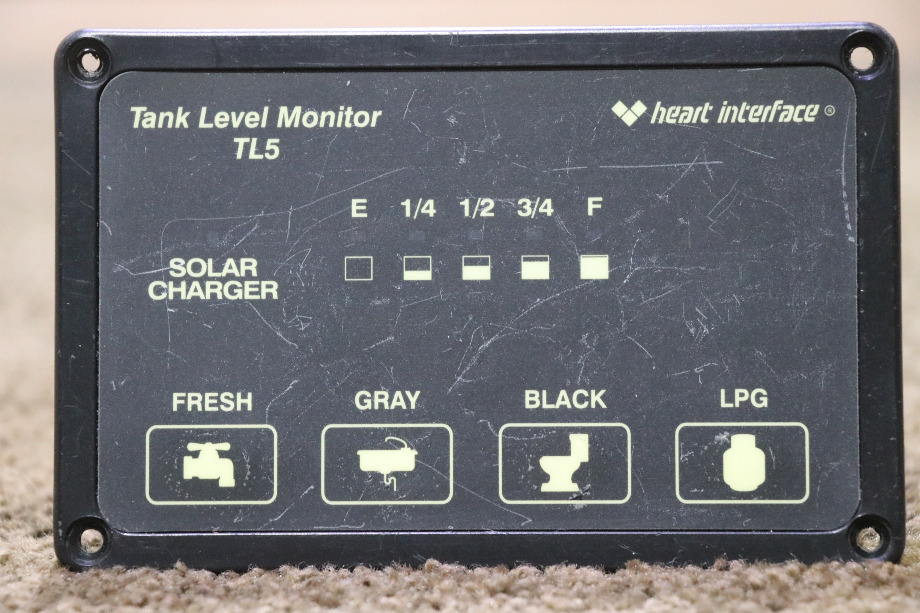 USED HEART INTERFACE 84-2025-02 TANK LEVEL MONITOR TL5 MOTORHOME PARTS FOR SALE RV Components 
