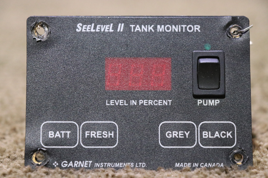 USED SEELEVEL II TANK MONITOR PANEL MOTORHOME PARTS FOR SALE RV Components 