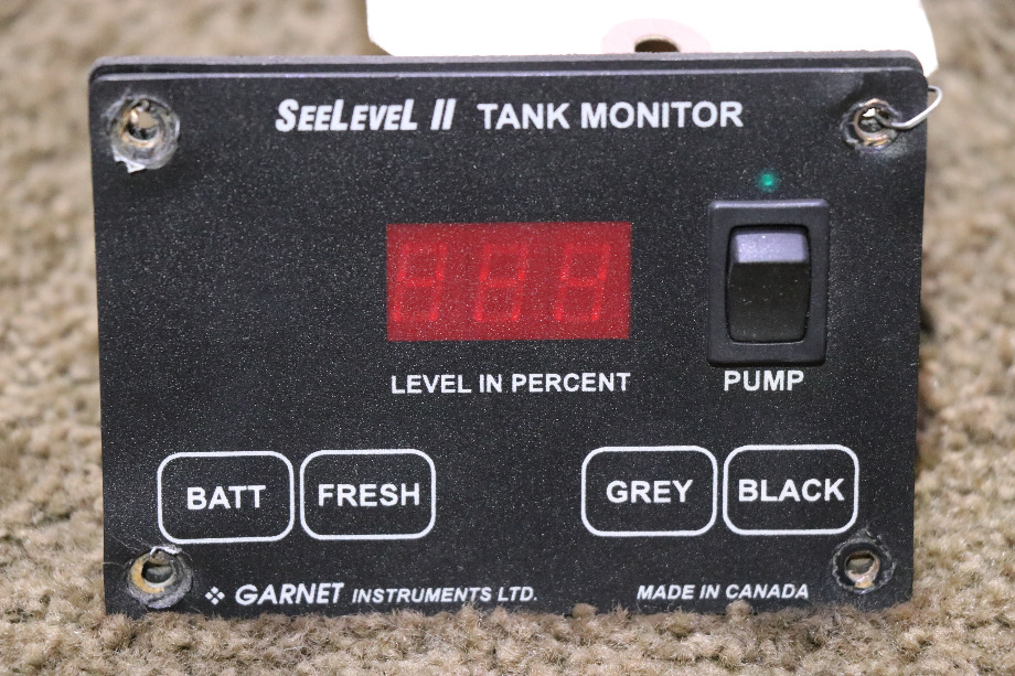 USED SEELEVEL II TANK MONITOR PANEL MOTORHOME PARTS FOR SALE RV Components 