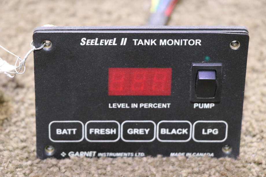 USED SEELEVEL II TANK MONITOR PANEL RV/MOTORHOME PARTS FOR SALE RV Components 
