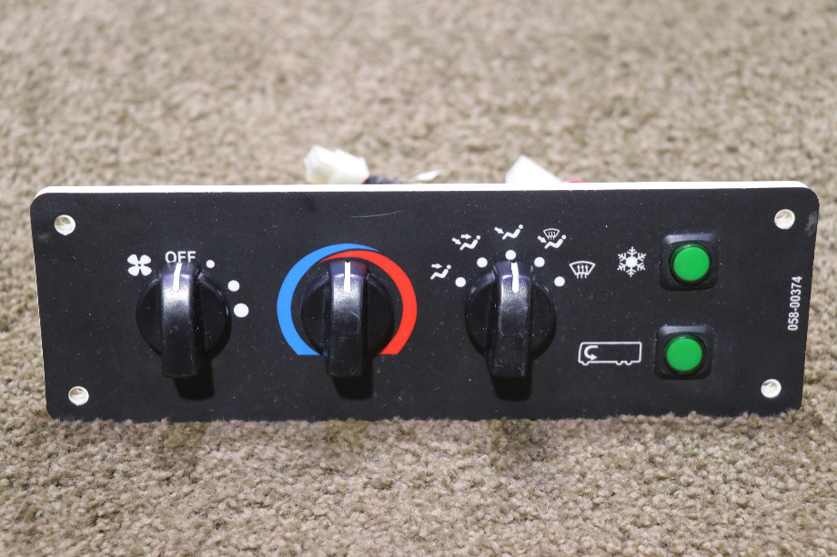 USED MOTORHOME DASH AC 058-00374 CONTROL PANEL FOR SALE RV Components 