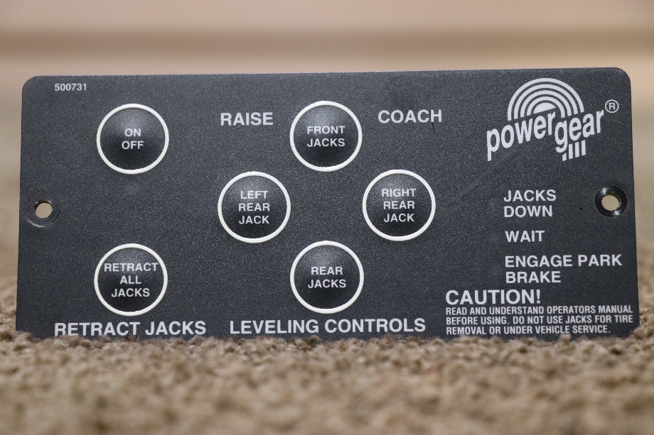USED POWER GEAR 500731 LEVELING CONTROLS TOUCH PAD MOTORHOME PARTS FOR SALE RV Components 