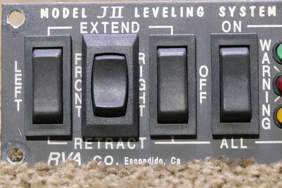 USED RVA JII LEVELING SYSTEM SWITCH PANEL RV/MOTORHOME PARTS FOR SALE RV Components 