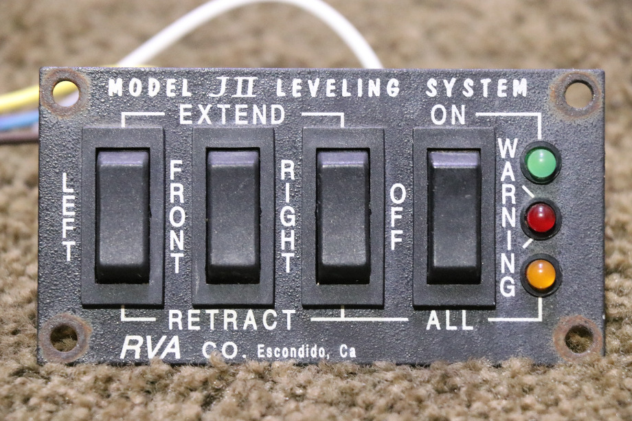 USED RV JII RVA LEVELING SYSTEM SWITCH PANEL FOR SALE RV Components 