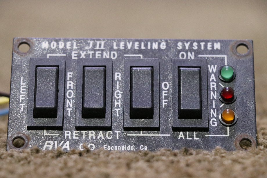 USED RV JII RVA LEVELING SYSTEM SWITCH PANEL FOR SALE RV Components 