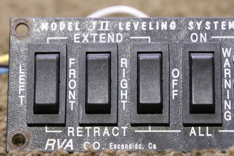 USED RV JII RVA LEVELING SYSTEM SWITCH PANEL FOR SALE RV Components 