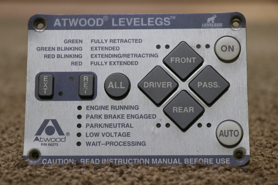 USED MOTORHOME ATWOOD 66273 LEVELEGS TOUCH PAD FOR SALE RV Components 